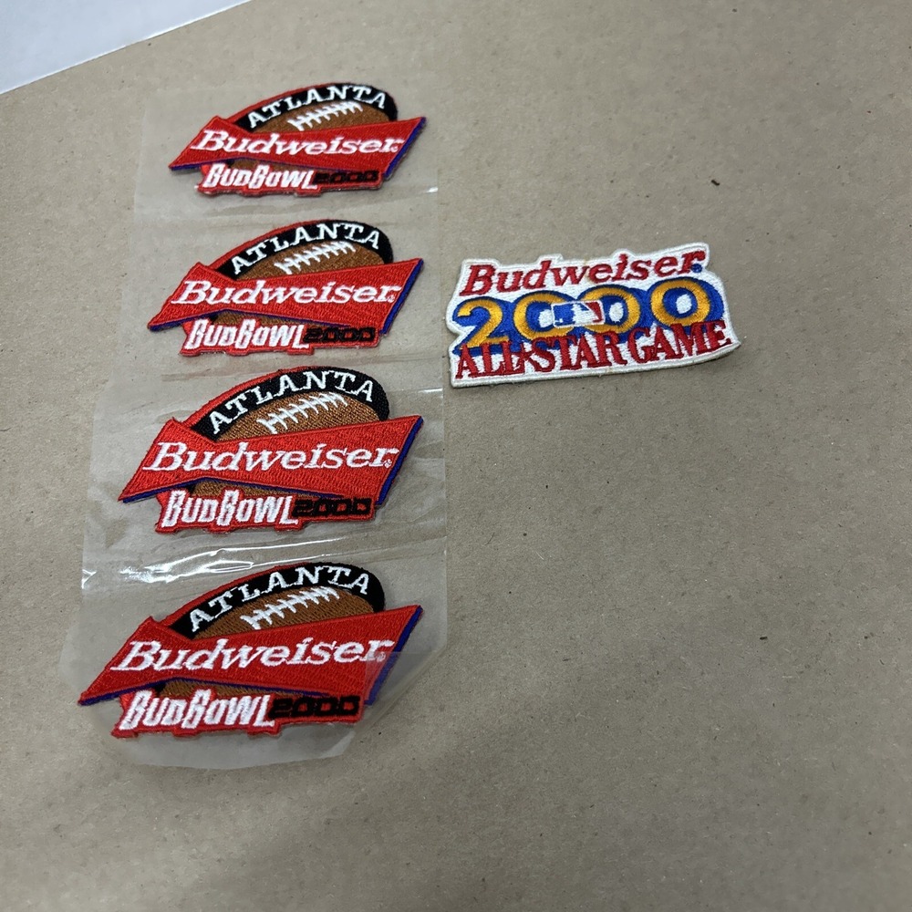Vintage Budweiser Atlanta BudBowl Patch 2000, Budweiser 2000 All Star Game Patch